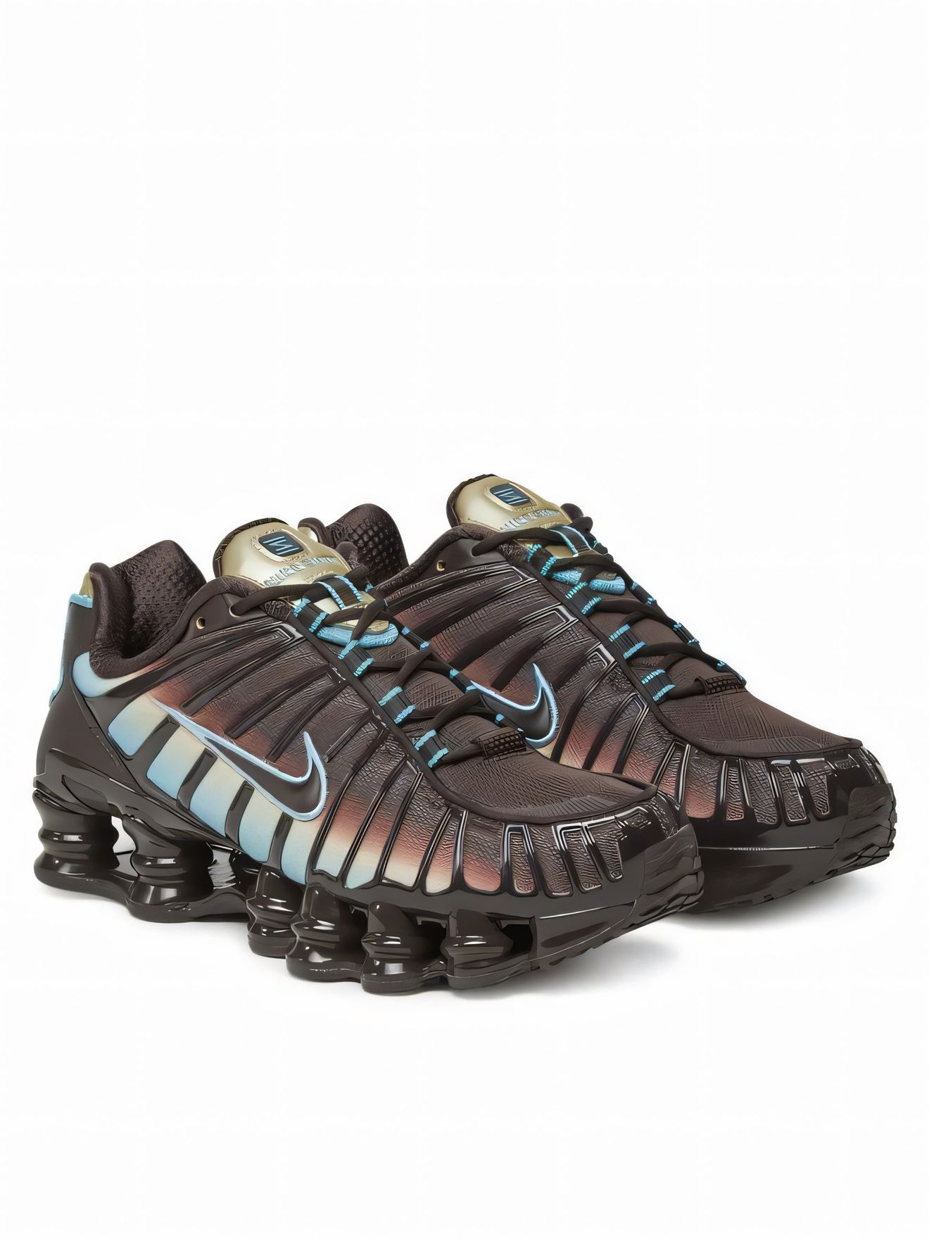 NIKE SHOX TL VELVET BROWN DENIM - Slika 2