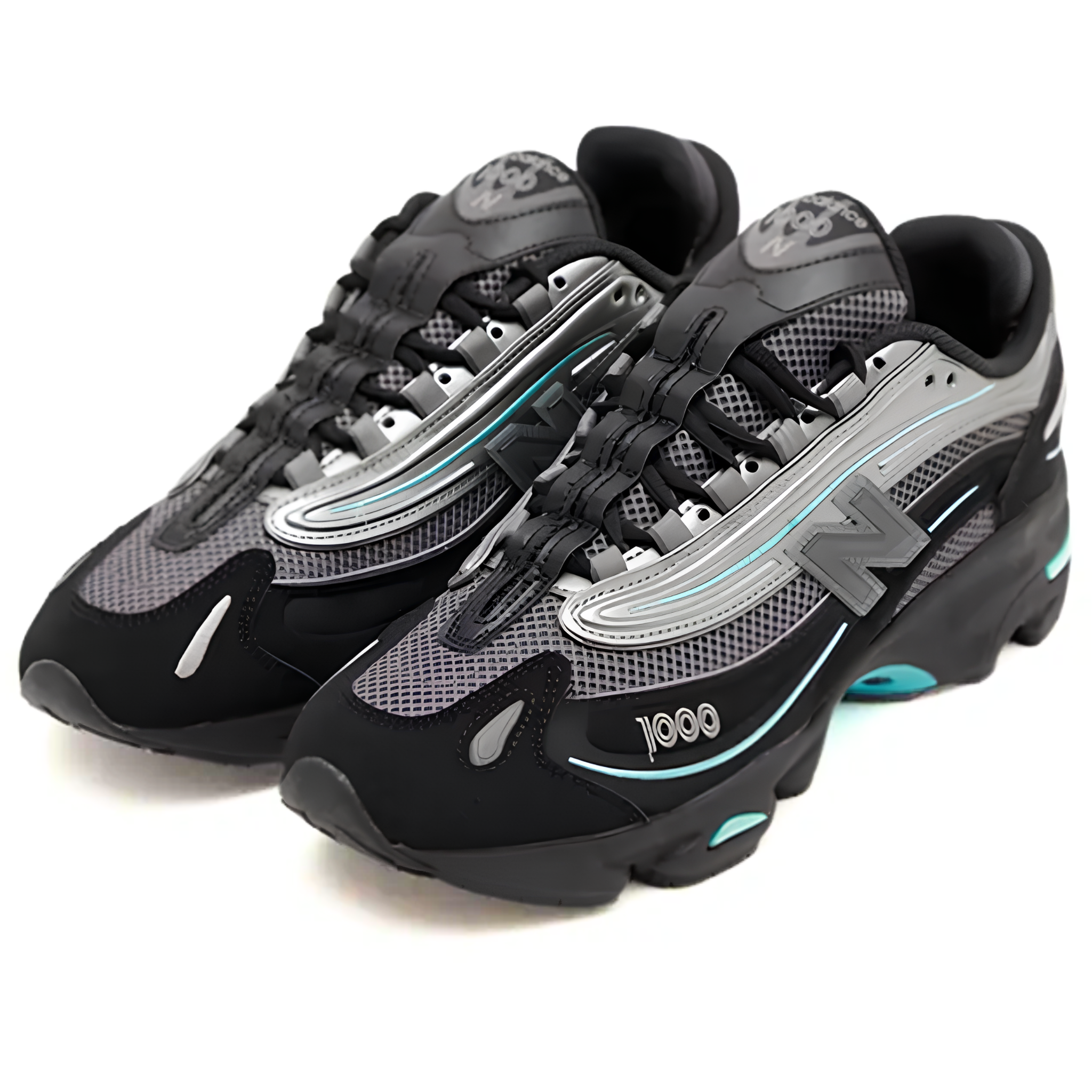New Balance 1000 Black Teal - Slika 2