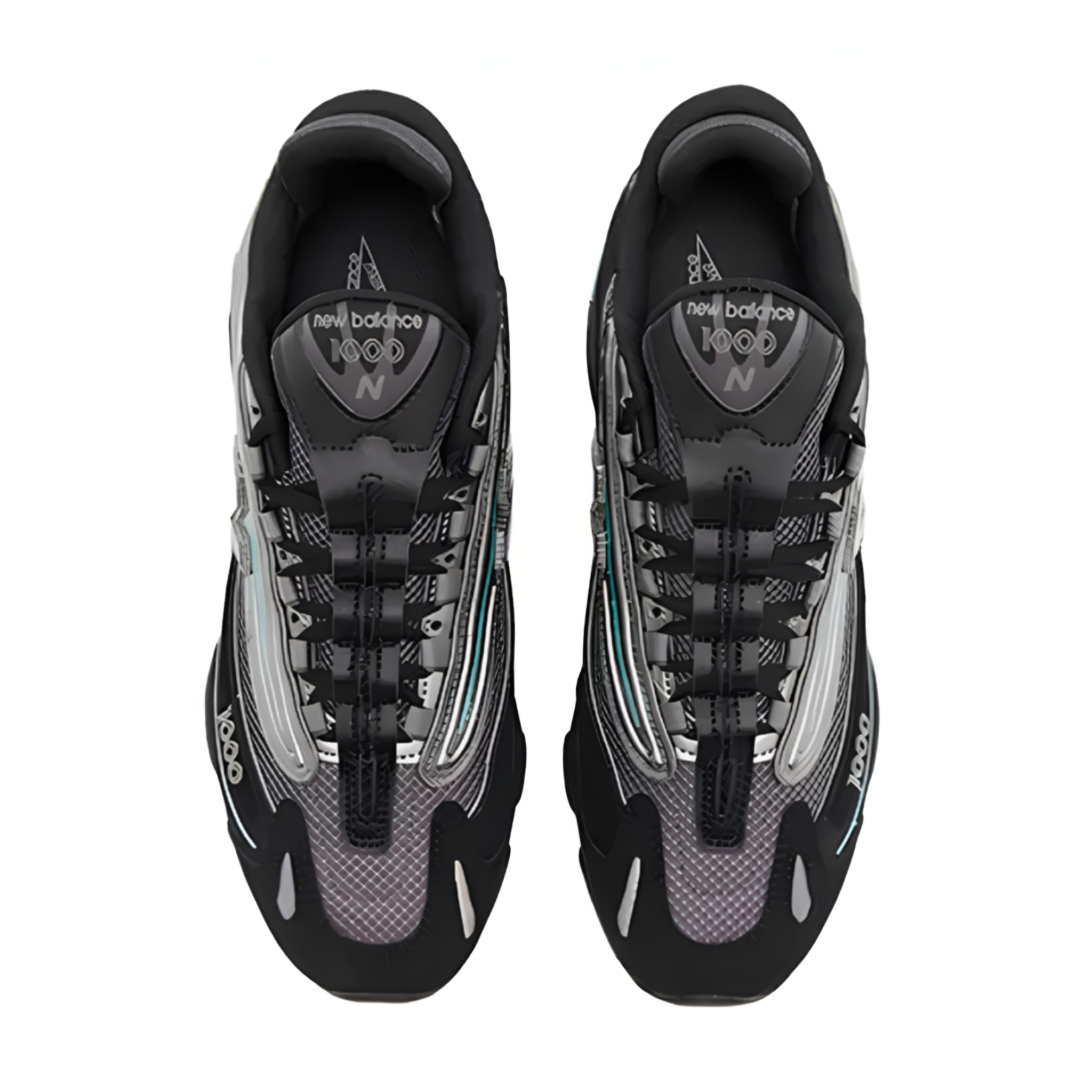 New Balance 1000 Black Teal - Slika 4